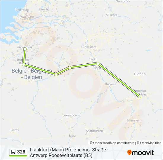 328 Bus Line Map