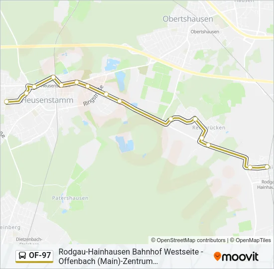 OF-97 Bus Line Map