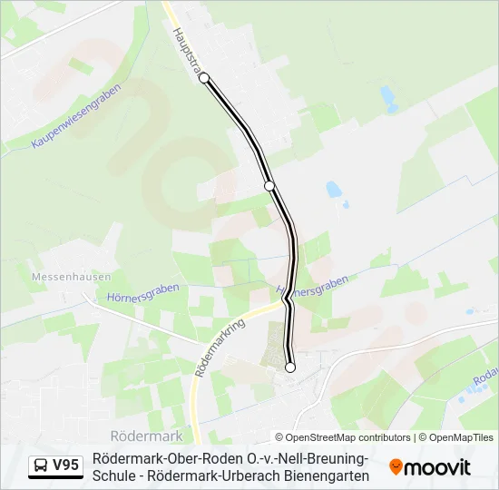 V95 Bus Line Map