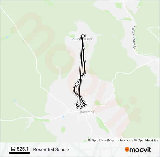 525.1 Bus Line Map