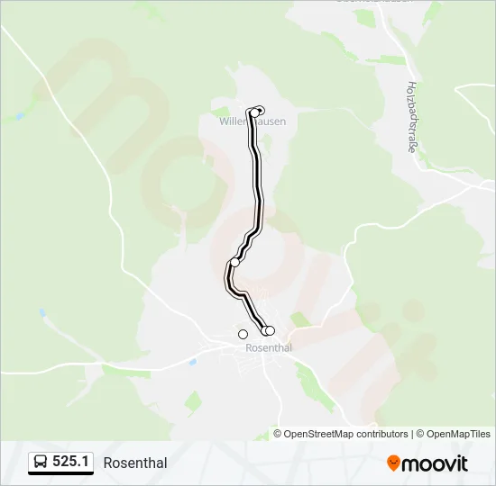 525.1 Bus Line Map