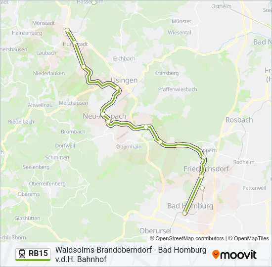 RB15 Train Line Map