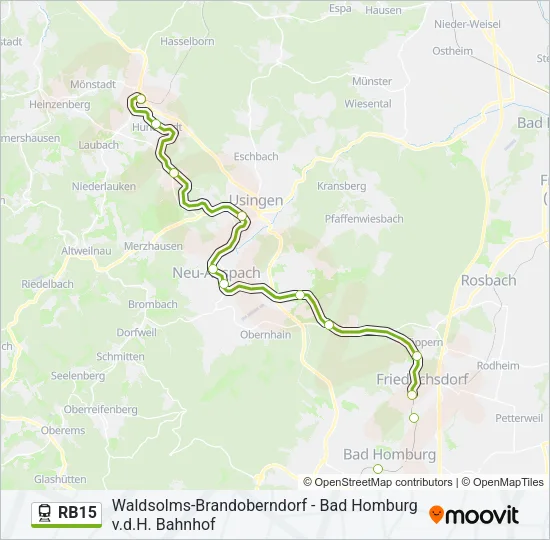 RB15 Train Line Map