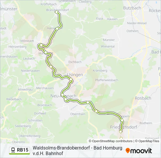 RB15 Train Line Map