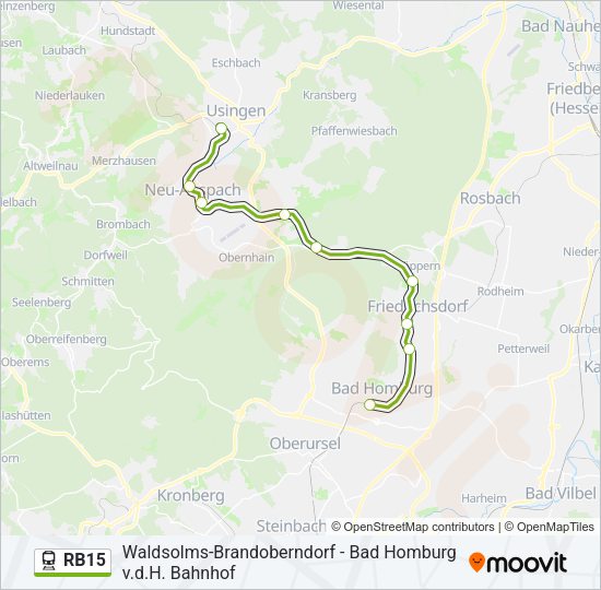 RB15 Train Line Map