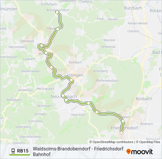 RB15 Train Line Map