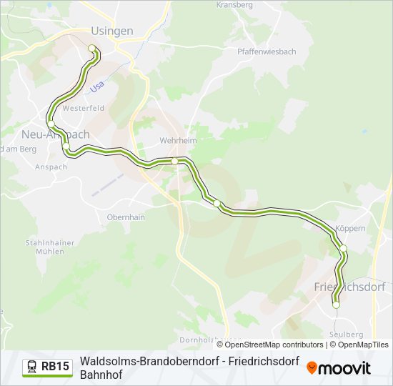 RB15 Train Line Map