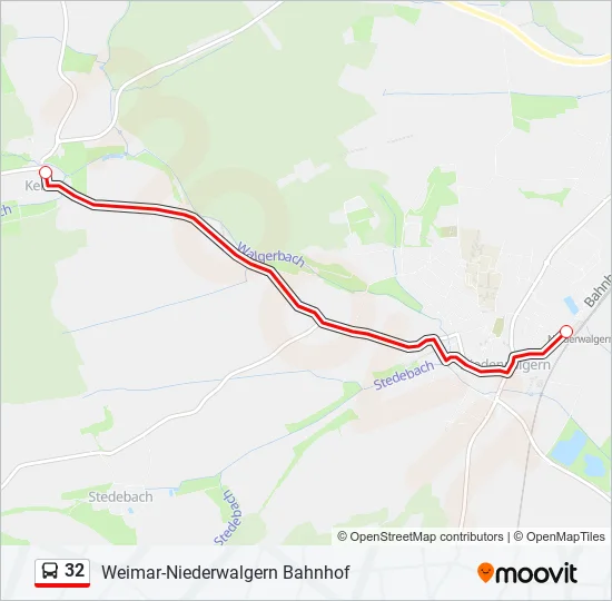 32 Bus Line Map