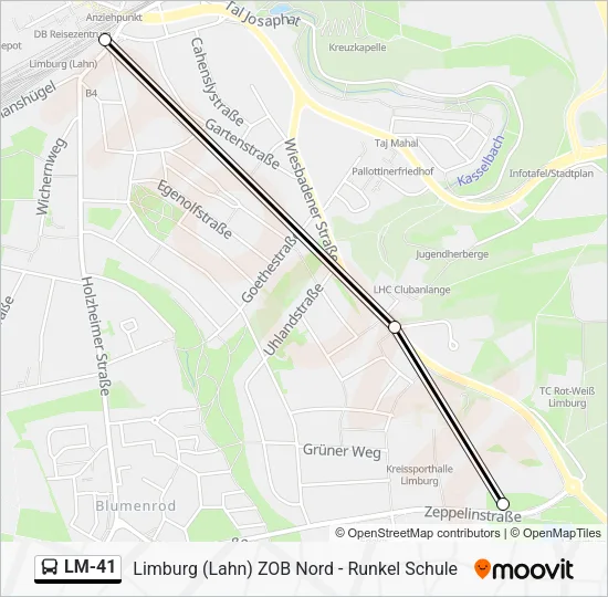 LM-41 Bus Line Map