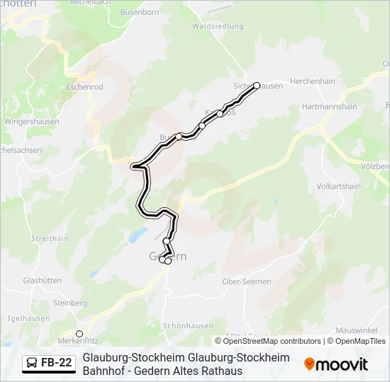 FB-22 Bus Line Map