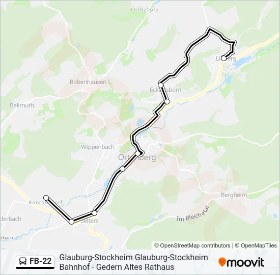 FB-22 Bus Line Map