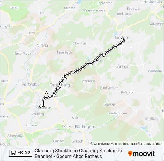 FB-22 Bus Line Map