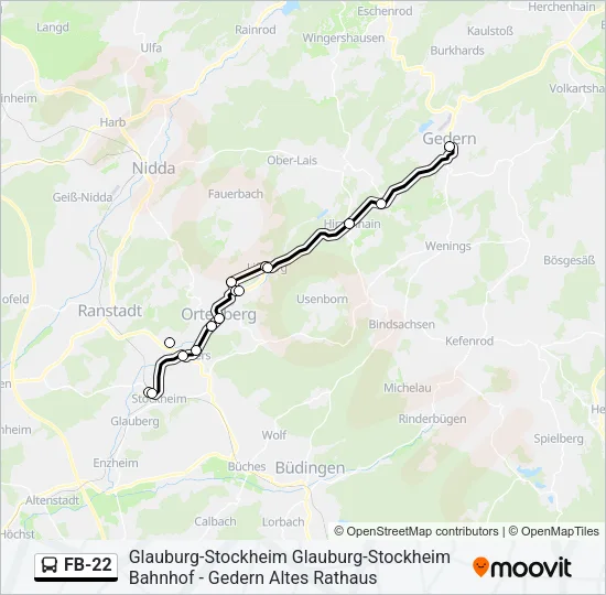FB-22 Bus Line Map