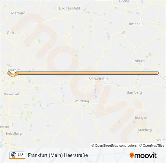 U7 Subway Line Map