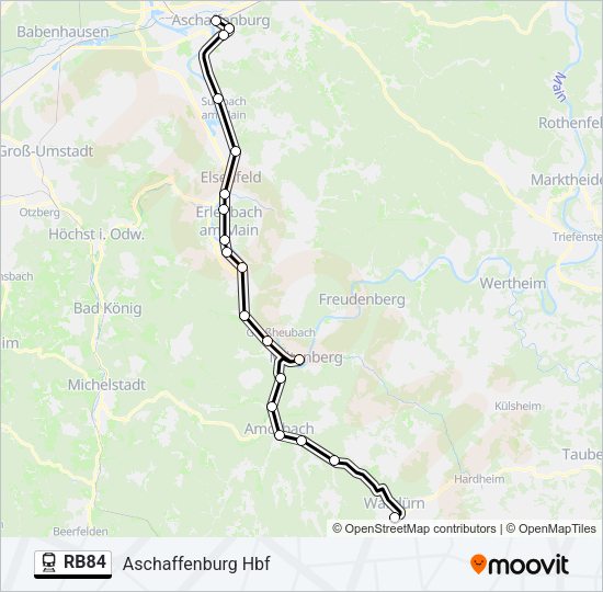 RB84 Train Line Map