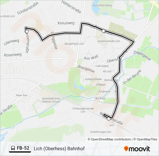 FB-52 Bus Line Map