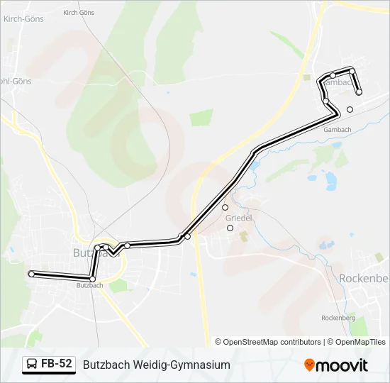 FB-52 Bus Line Map