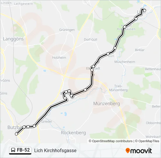 FB-52 Bus Line Map