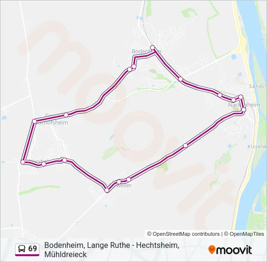 69 Bus Line Map