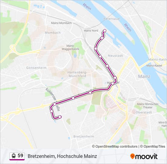 59 Light Rail Line Map
