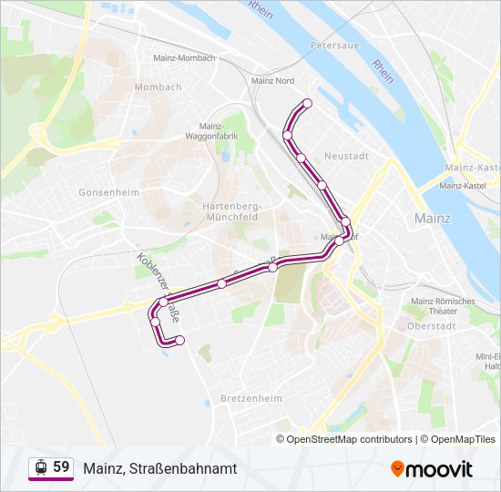 59 Light Rail Line Map