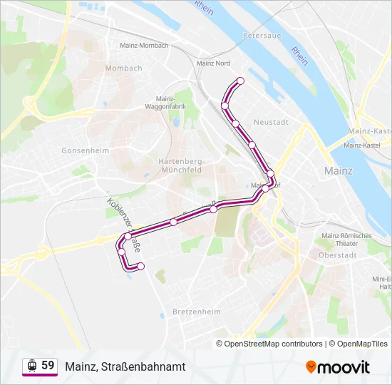 59 Light Rail Line Map