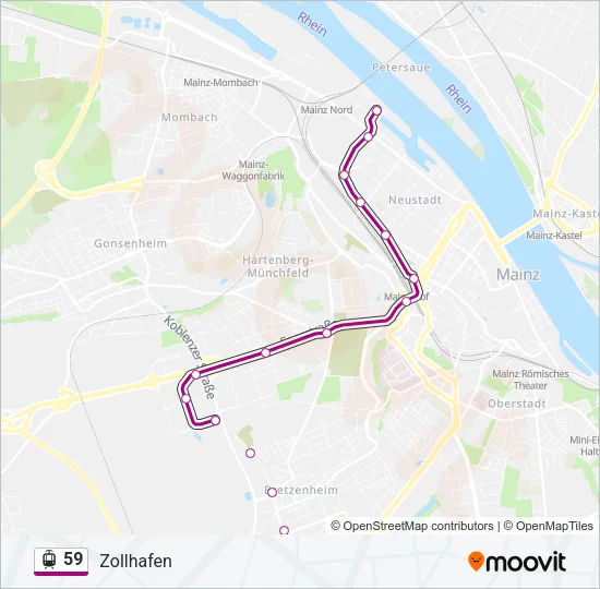 59 Light Rail Line Map