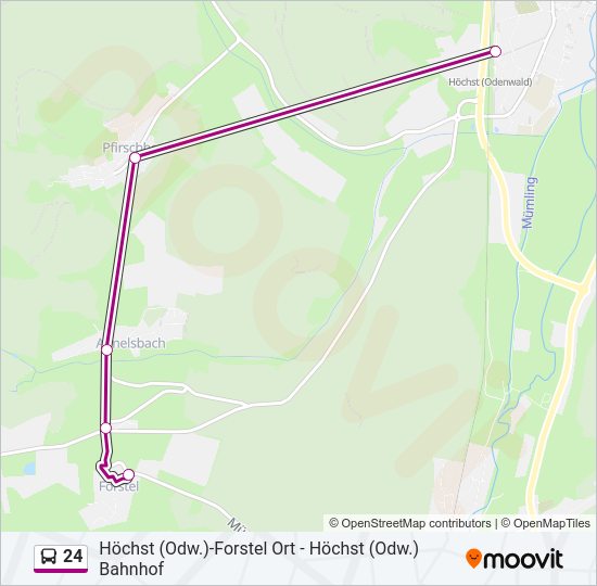 24 Bus Line Map