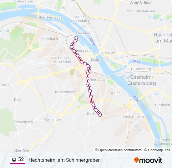 52 Light Rail Line Map