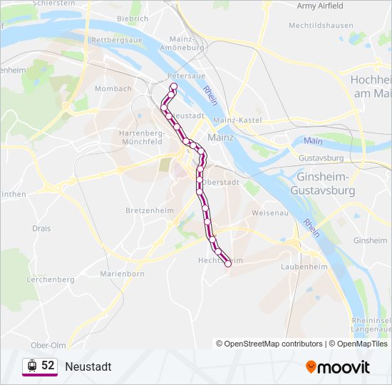 52 Light Rail Line Map