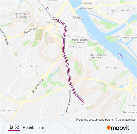 52 Light Rail Line Map
