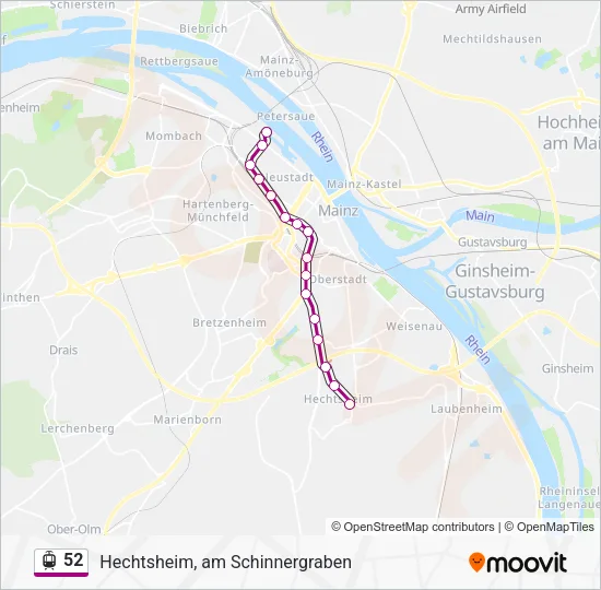 52 Light Rail Line Map