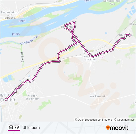 79 Bus Line Map