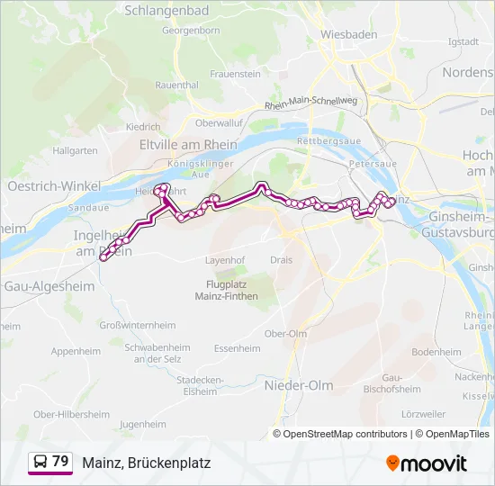 79 Bus Line Map