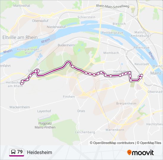 79 Bus Line Map