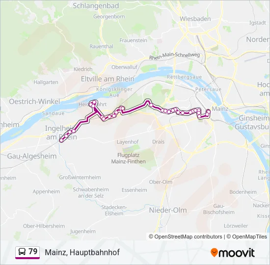 79 Bus Line Map