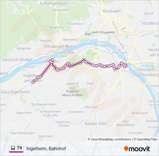 79 Bus Line Map