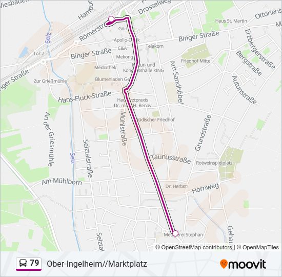 79 Bus Line Map