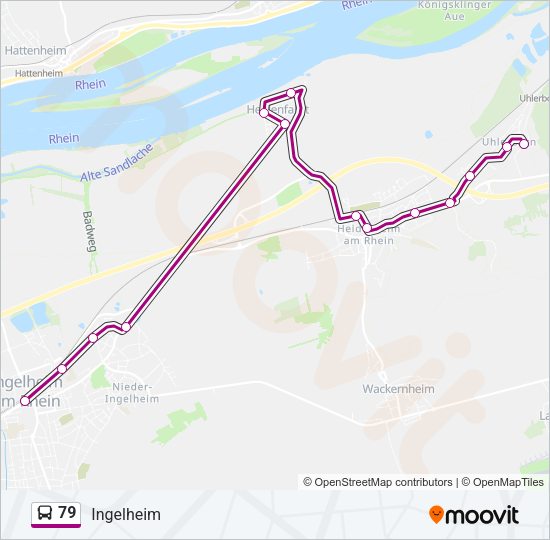 79 Bus Line Map