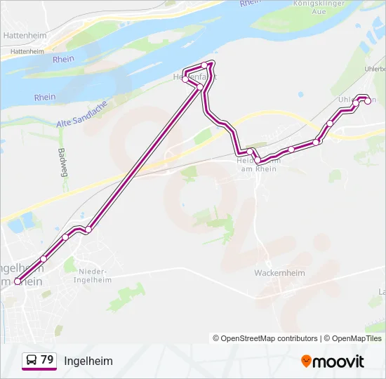 79 Bus Line Map