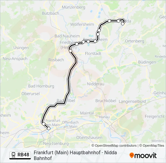 RB48 Train Line Map