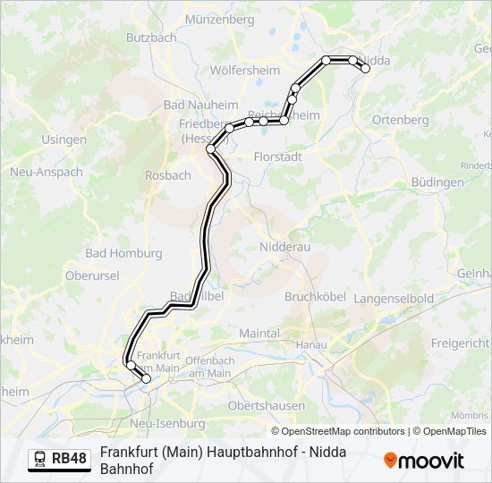RB48 Train Line Map