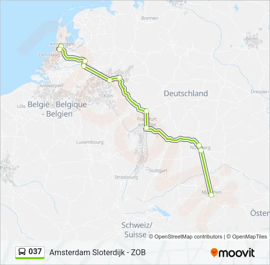 037 Bus Line Map
