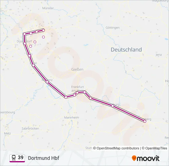 39 Train Line Map