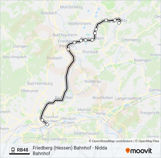 RB48 Train Line Map