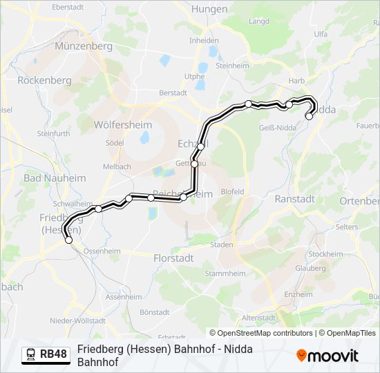 RB48 Train Line Map