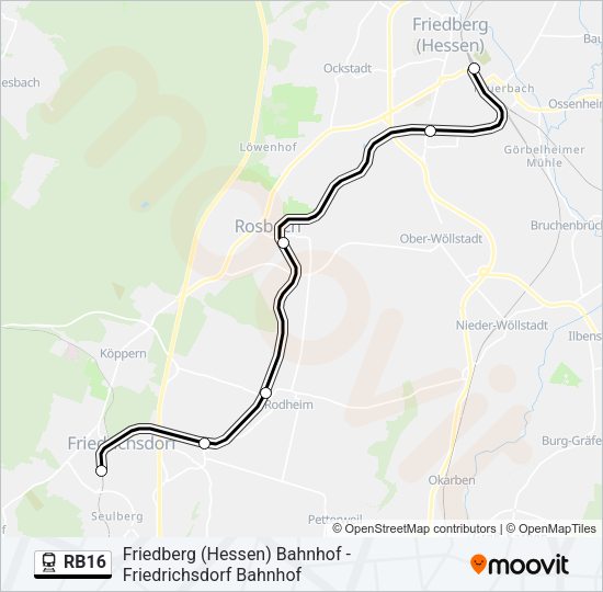 RB16 Train Line Map