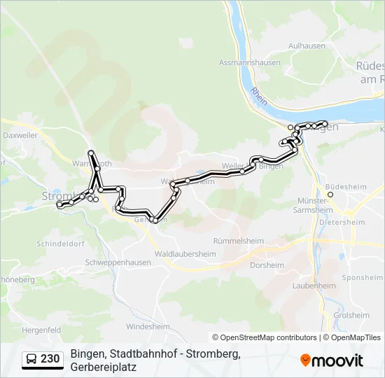 230 Bus Line Map