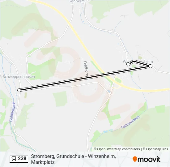 238 Bus Line Map