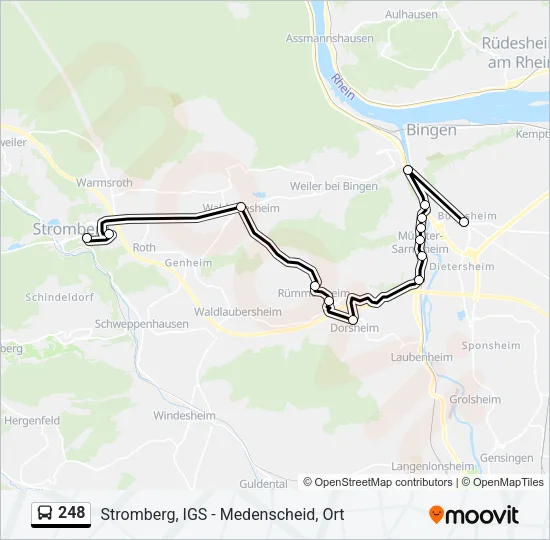 248 Bus Line Map